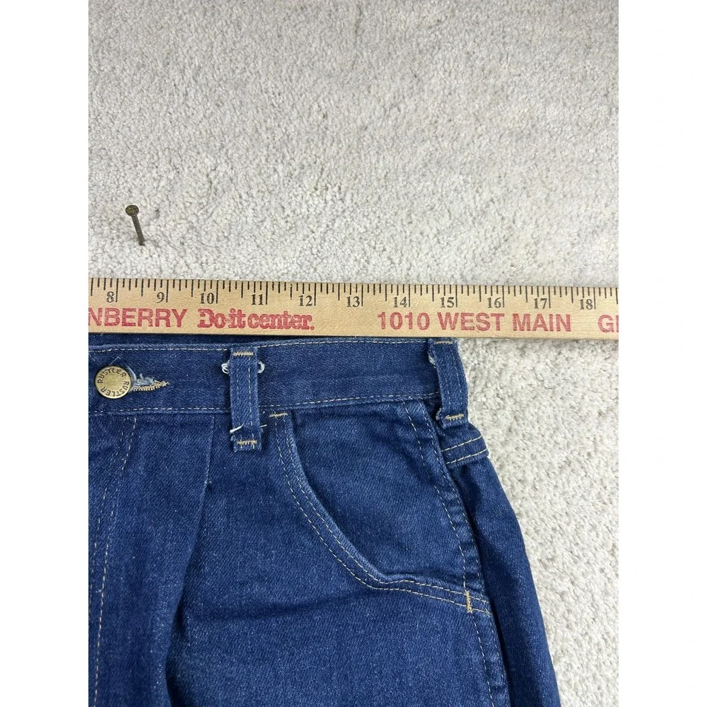 Rustler‎ Jeans Womens 14 Made in USA Blue Pleated High Rise Tapered Mom 762MSW5